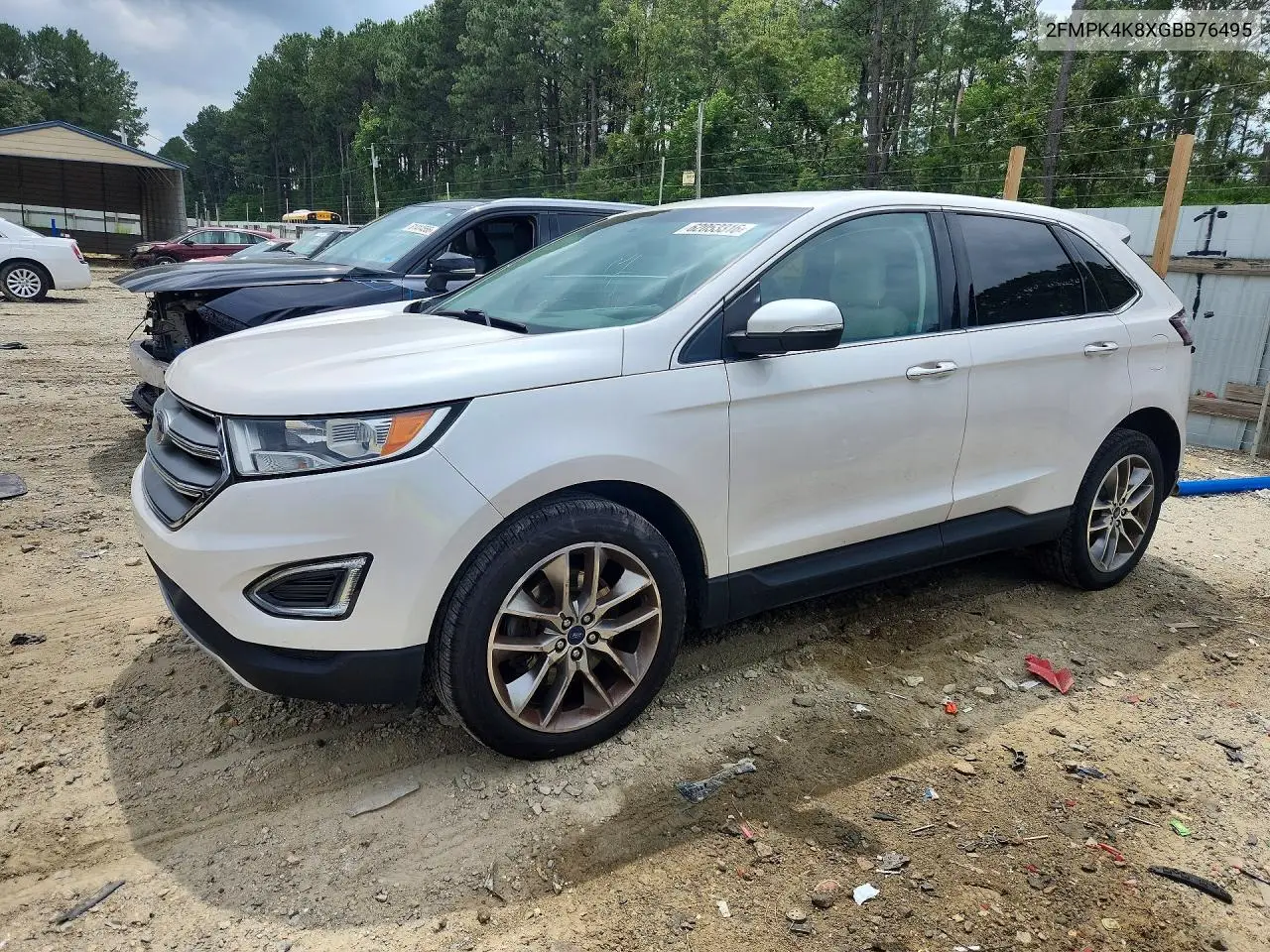 2016 Ford Edge Titanium VIN: 2FMPK4K8XGBB76495 Lot: 62053316