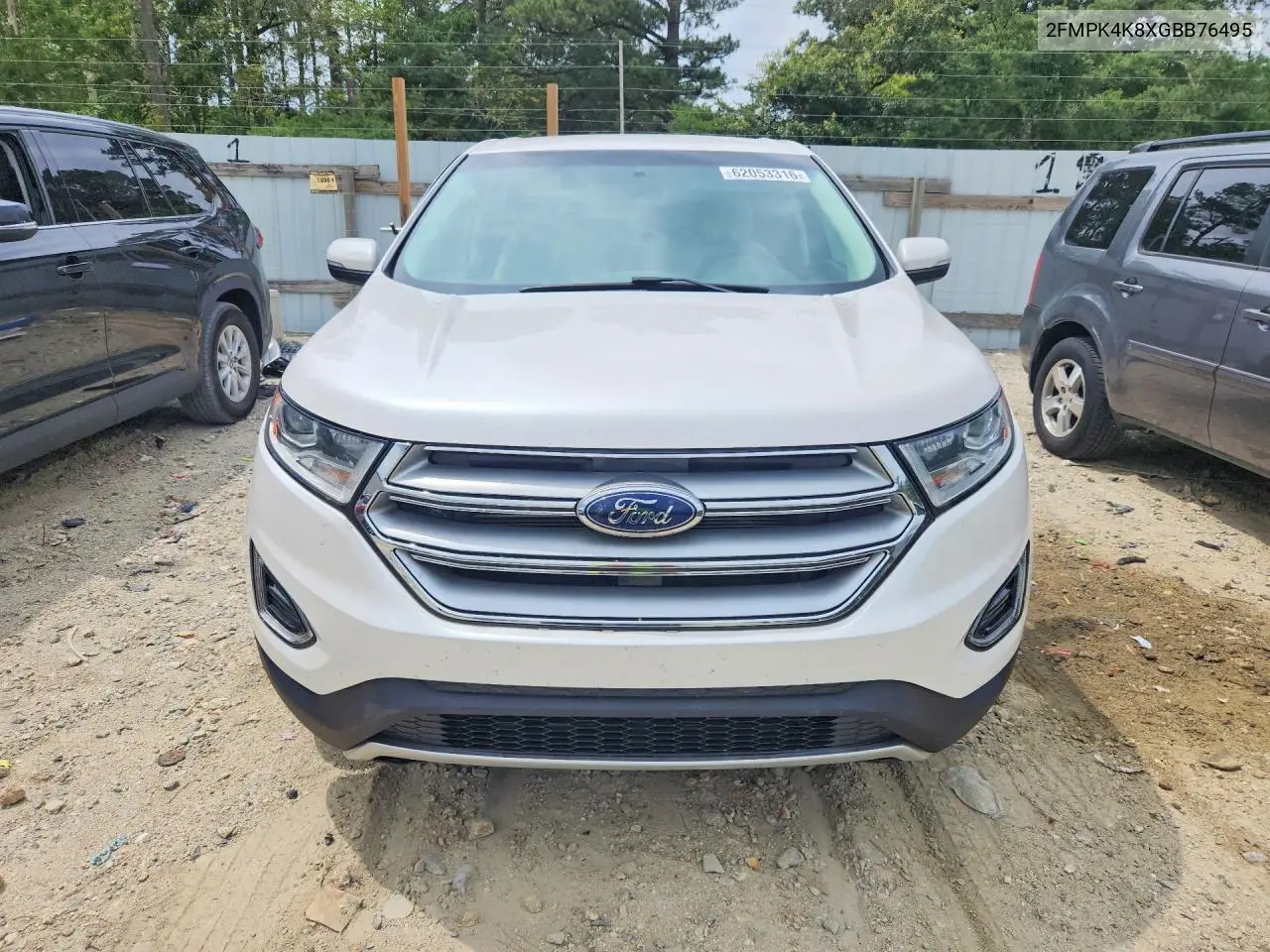 2016 Ford Edge Titanium VIN: 2FMPK4K8XGBB76495 Lot: 62053316