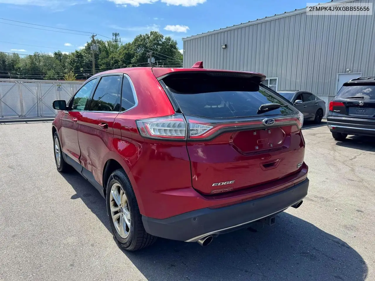 2016 Ford Edge Sel VIN: 2FMPK4J9XGBB55656 Lot: 62217376