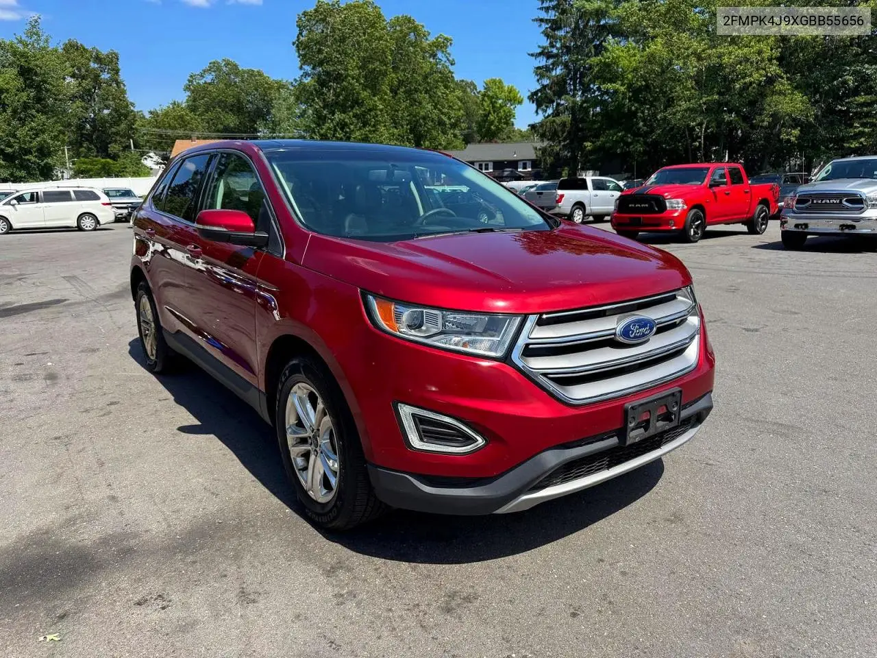 2016 Ford Edge Sel VIN: 2FMPK4J9XGBB55656 Lot: 62217376