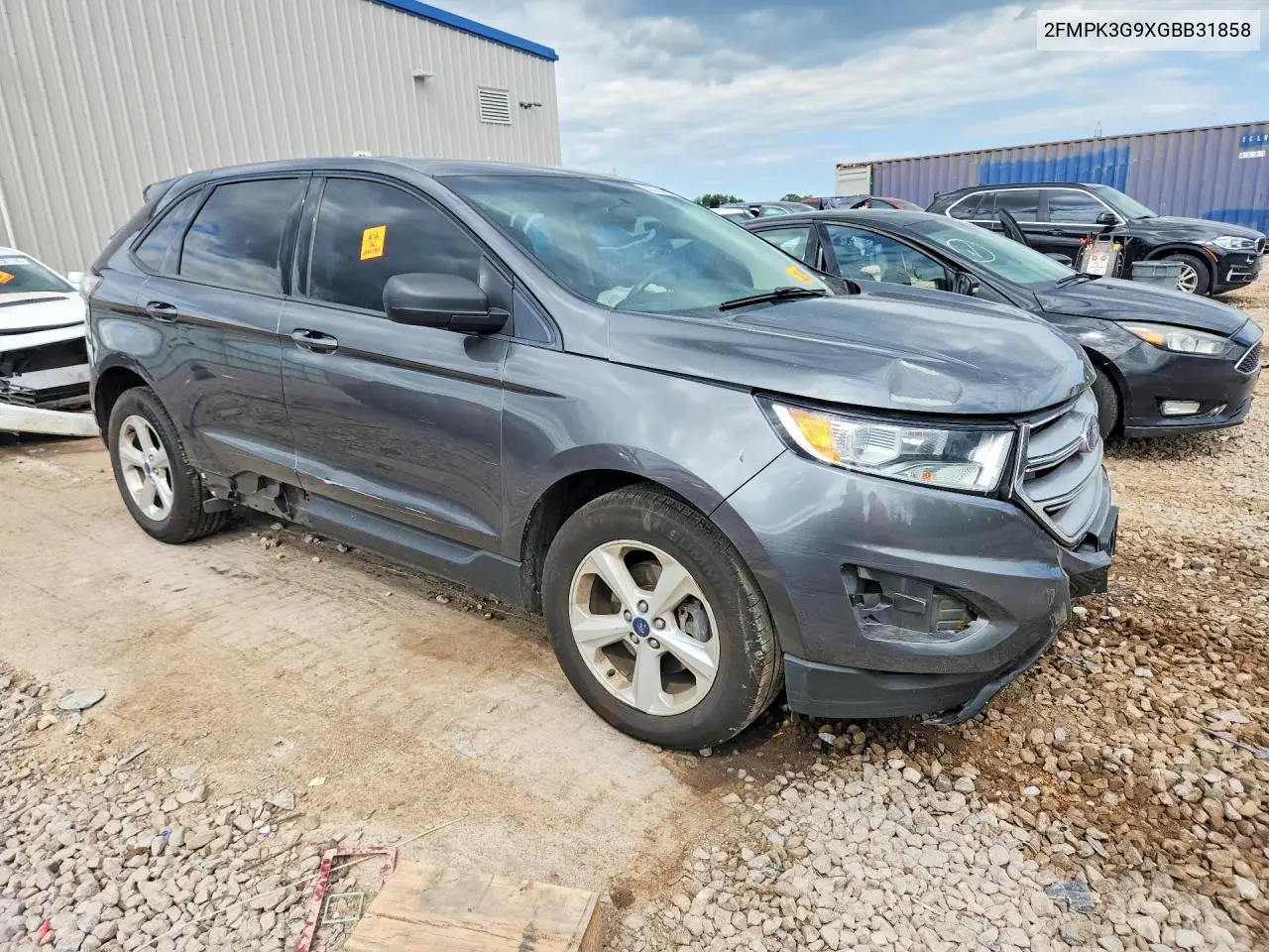 2016 Ford Edge Se VIN: 2FMPK3G9XGBB31858 Lot: 62336676