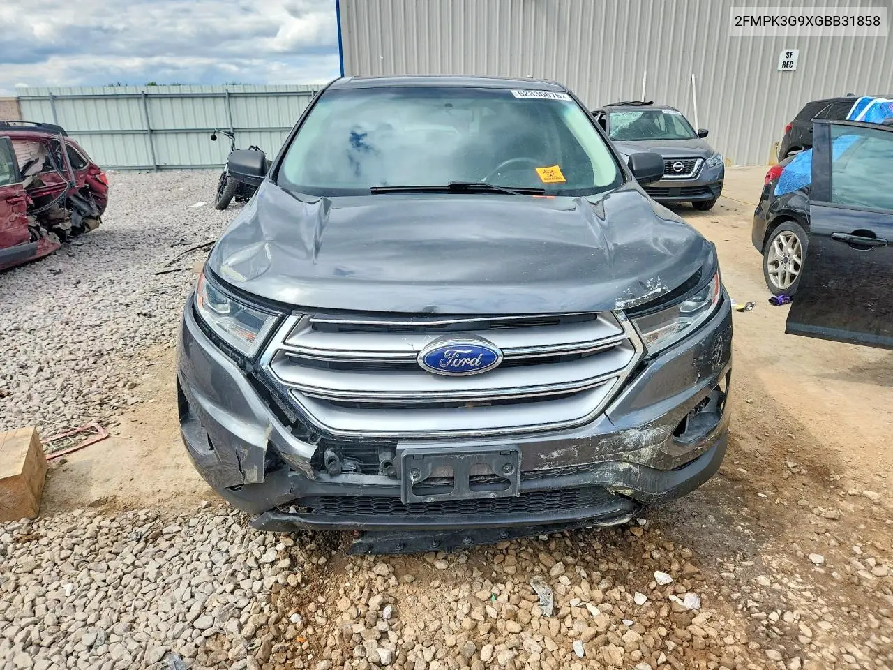 2016 Ford Edge Se VIN: 2FMPK3G9XGBB31858 Lot: 62336676