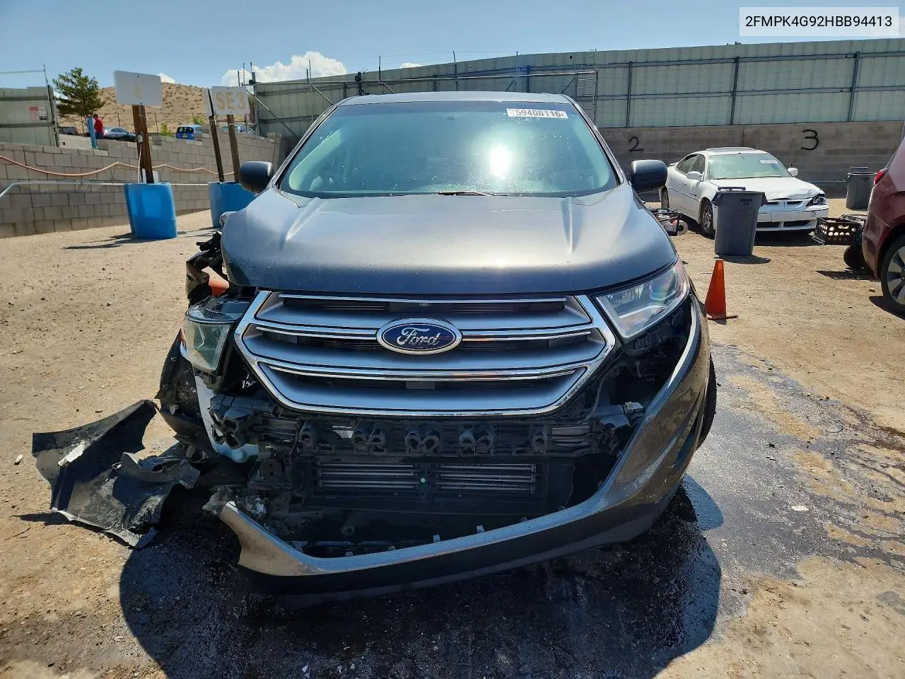 2017 Ford Edge Se VIN: 2FMPK4G92HBB94413 Lot: 59406116
