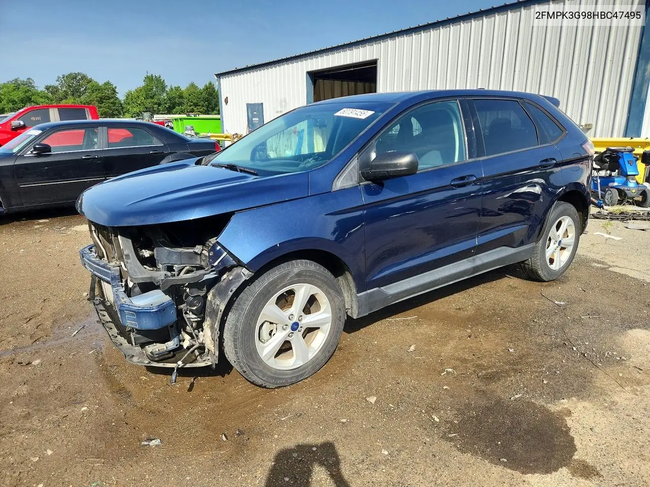 2017 Ford Edge Se VIN: 2FMPK3G98HBC47495 Lot: 60791456