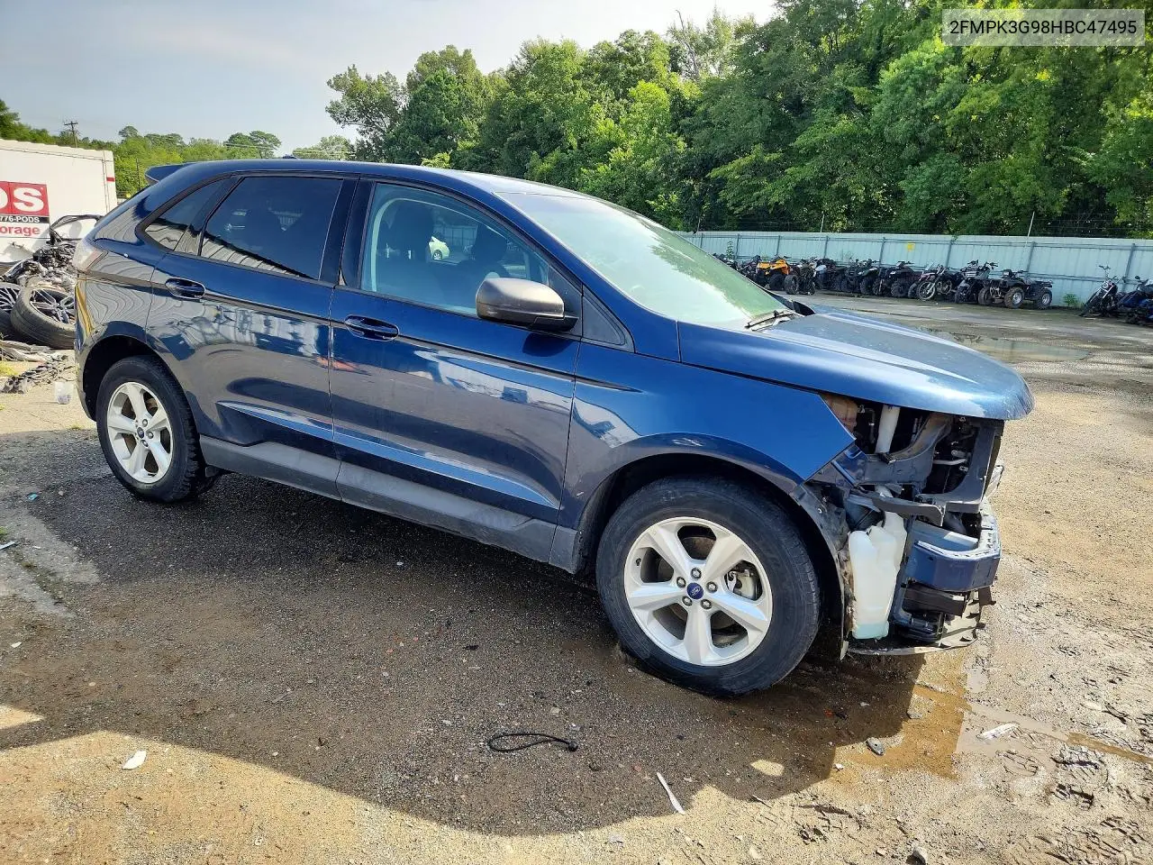2017 Ford Edge Se VIN: 2FMPK3G98HBC47495 Lot: 60791456