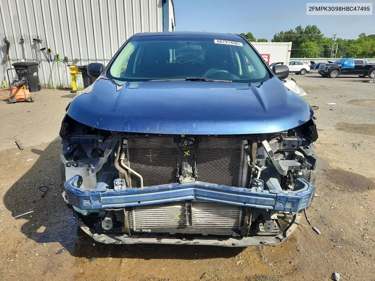 2017 Ford Edge Se VIN: 2FMPK3G98HBC47495 Lot: 60791456