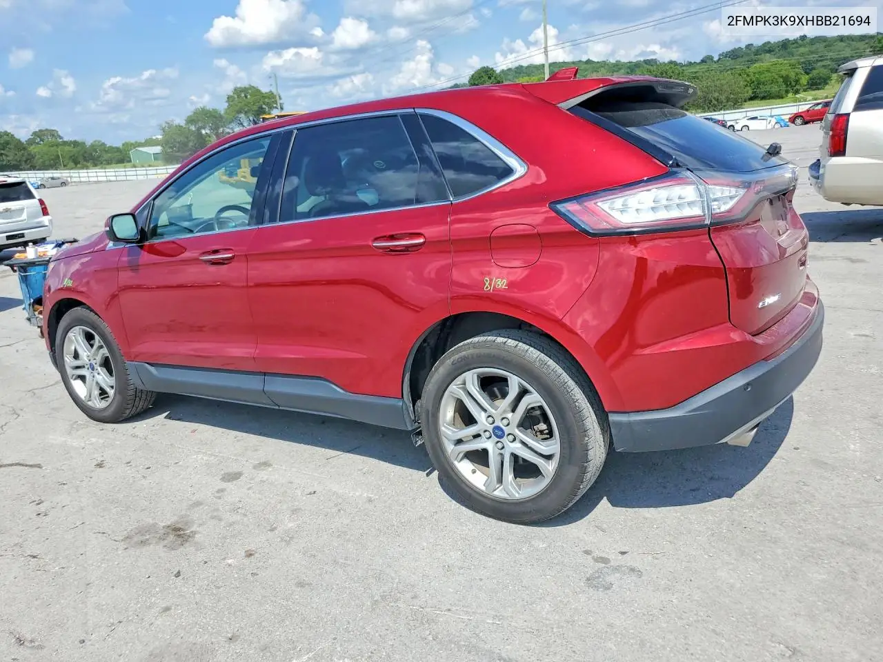2017 Ford Edge Titanium VIN: 2FMPK3K9XHBB21694 Lot: 61427026