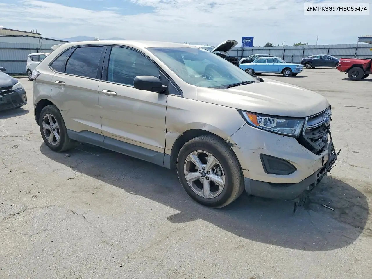 2017 Ford Edge Se VIN: 2FMPK3G97HBC55474 Lot: 61790086