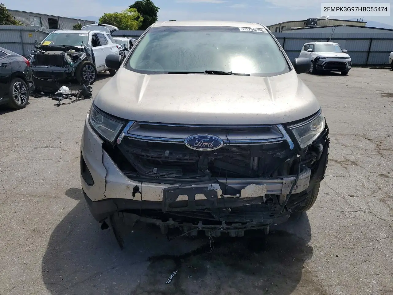 2017 Ford Edge Se VIN: 2FMPK3G97HBC55474 Lot: 61790086