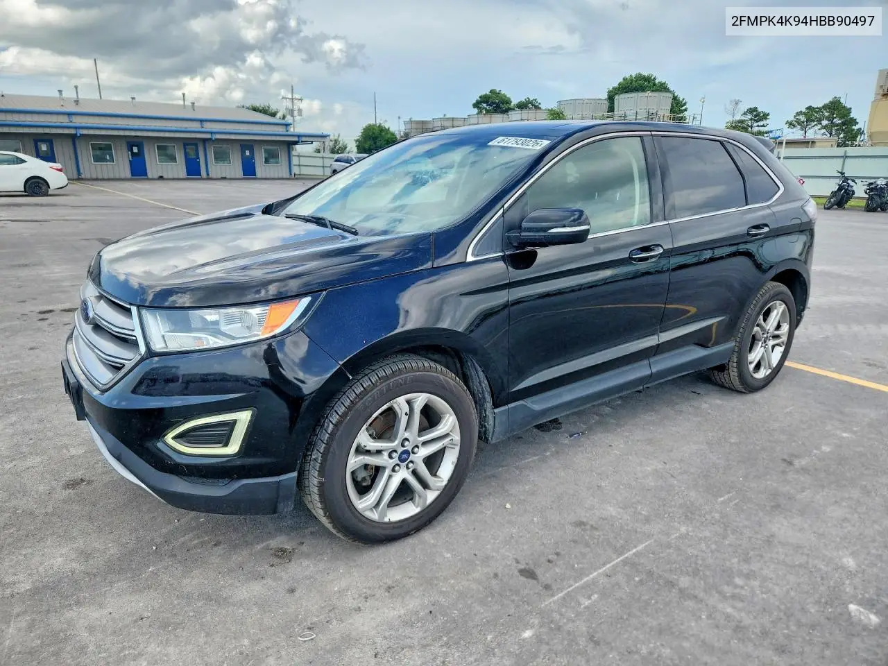 2017 Ford Edge Titanium VIN: 2FMPK4K94HBB90497 Lot: 61793026