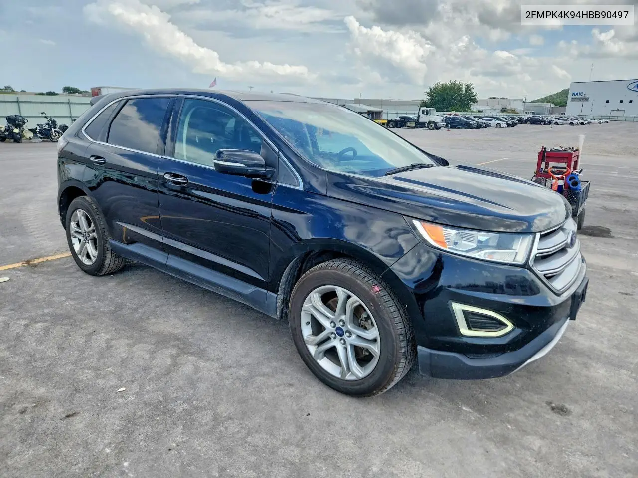 2017 Ford Edge Titanium VIN: 2FMPK4K94HBB90497 Lot: 61793026