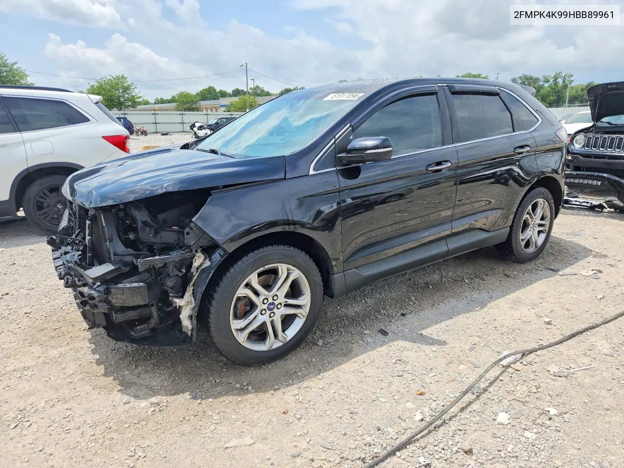 2017 Ford Edge Titanium VIN: 2FMPK4K99HBB89961 Lot: 61917096