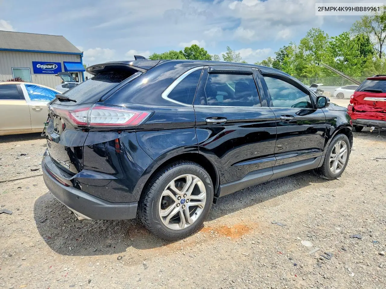 2017 Ford Edge Titanium VIN: 2FMPK4K99HBB89961 Lot: 61917096