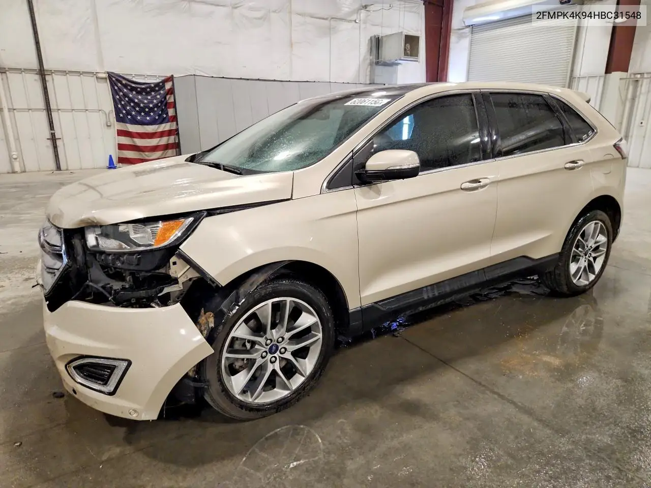 2017 Ford Edge Titanium VIN: 2FMPK4K94HBC31548 Lot: 62061156