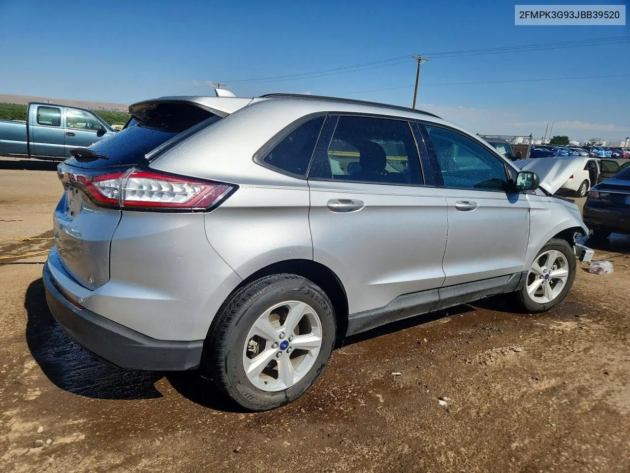 2018 Ford Edge Se VIN: 2FMPK3G93JBB39520 Lot: 58996776