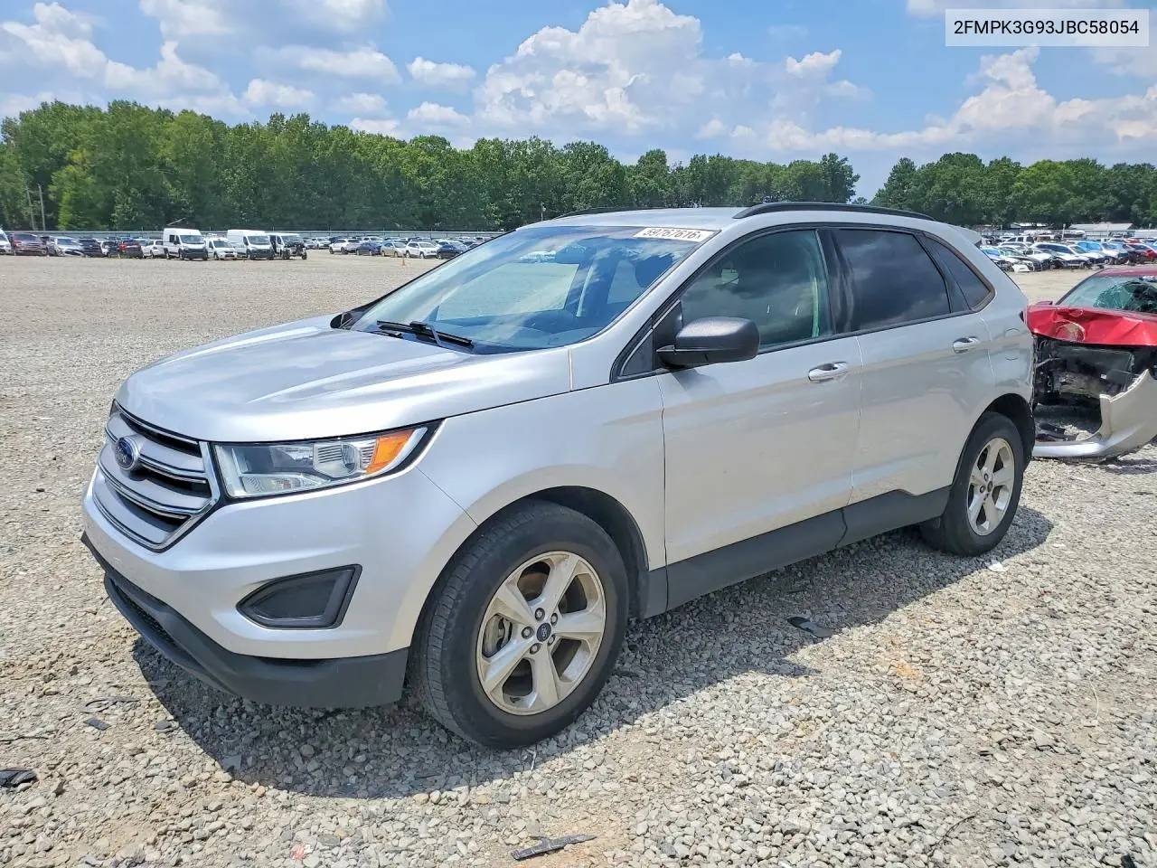 2018 Ford Edge Se VIN: 2FMPK3G93JBC58054 Lot: 59767616