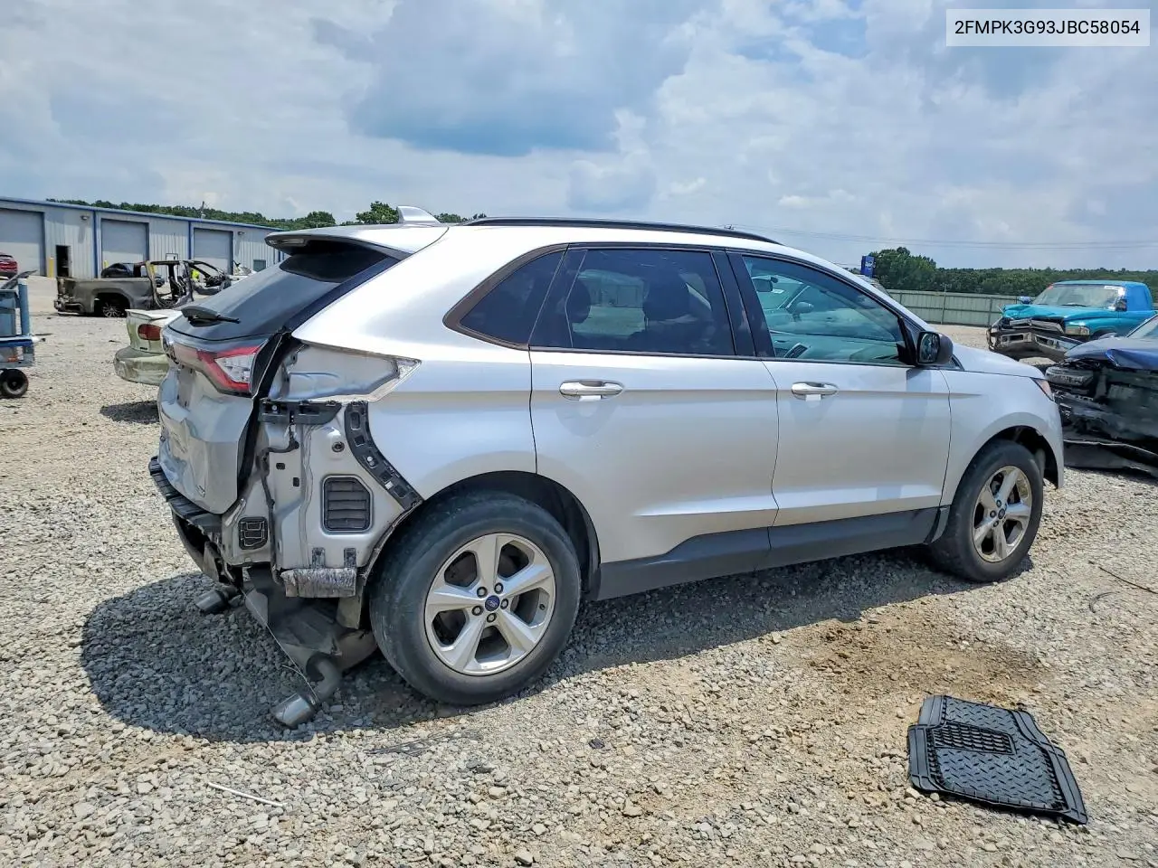 2018 Ford Edge Se VIN: 2FMPK3G93JBC58054 Lot: 59767616