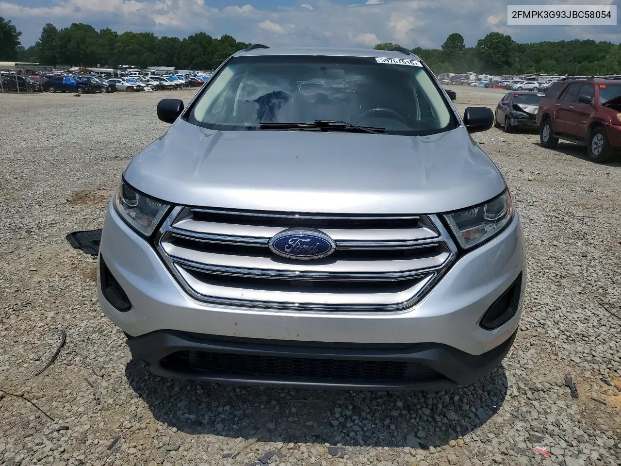 2018 Ford Edge Se VIN: 2FMPK3G93JBC58054 Lot: 59767616