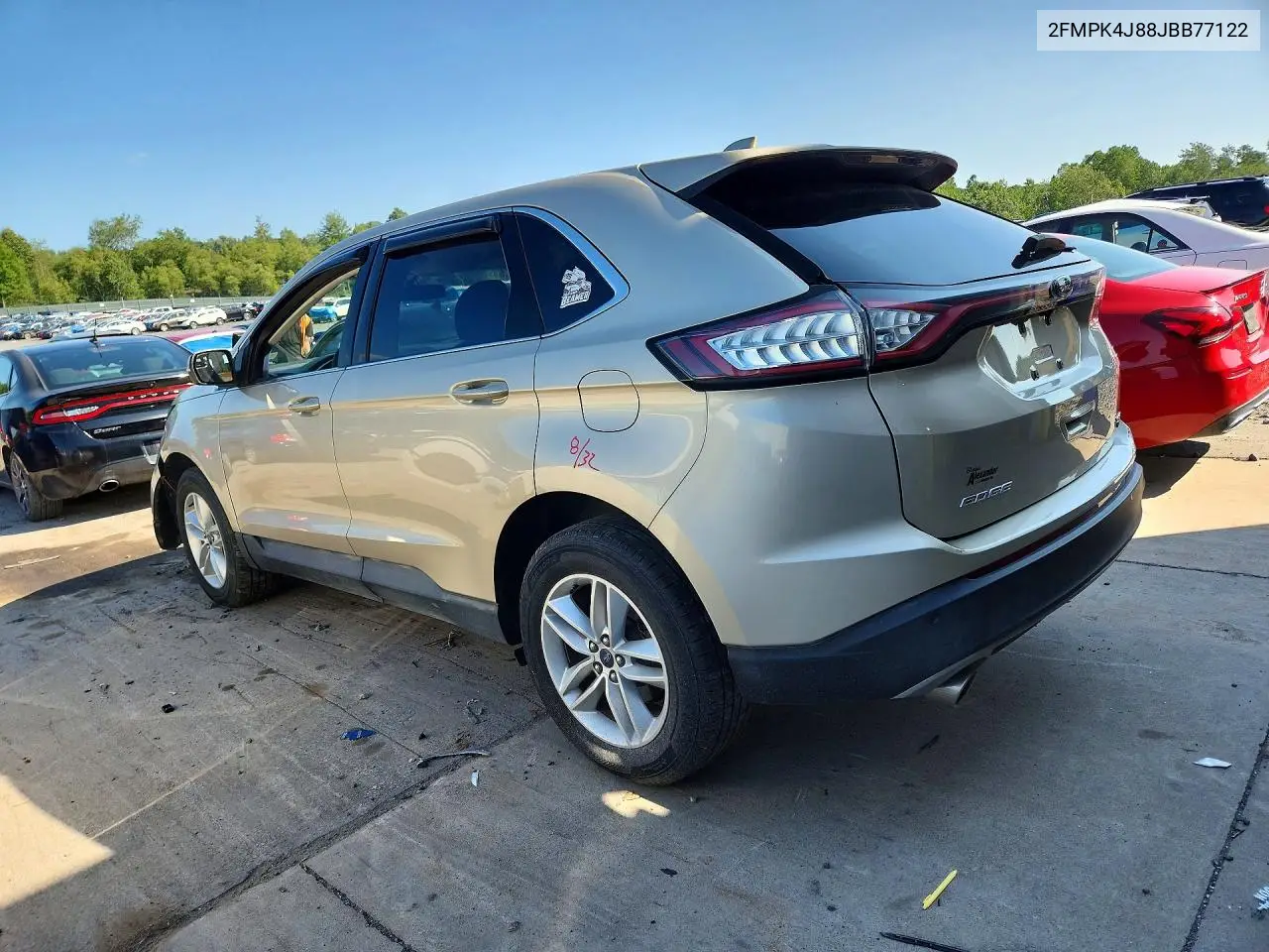 2018 Ford Edge Sel VIN: 2FMPK4J88JBB77122 Lot: 61302026