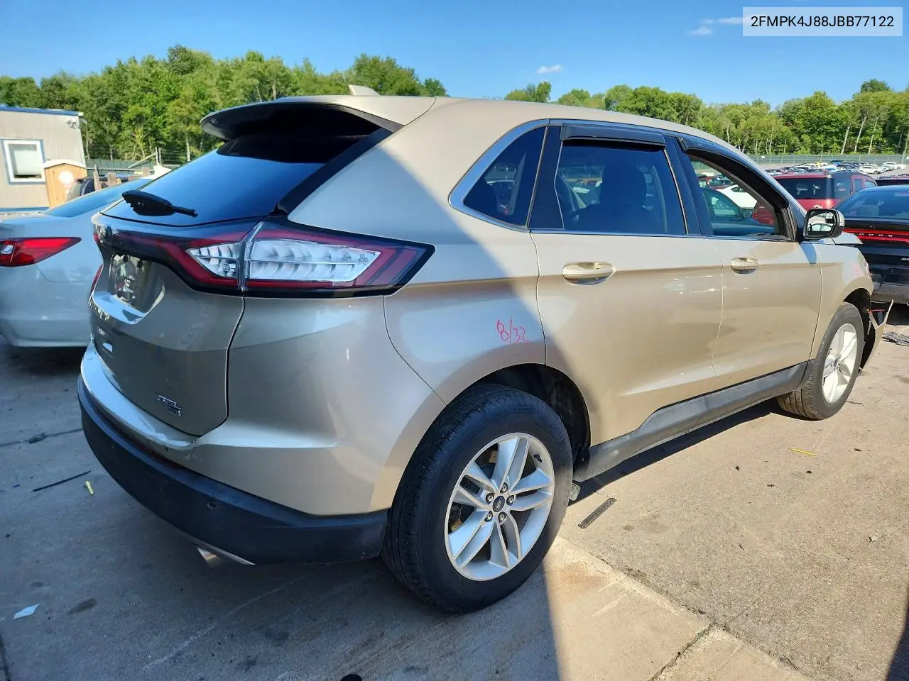 2018 Ford Edge Sel VIN: 2FMPK4J88JBB77122 Lot: 61302026