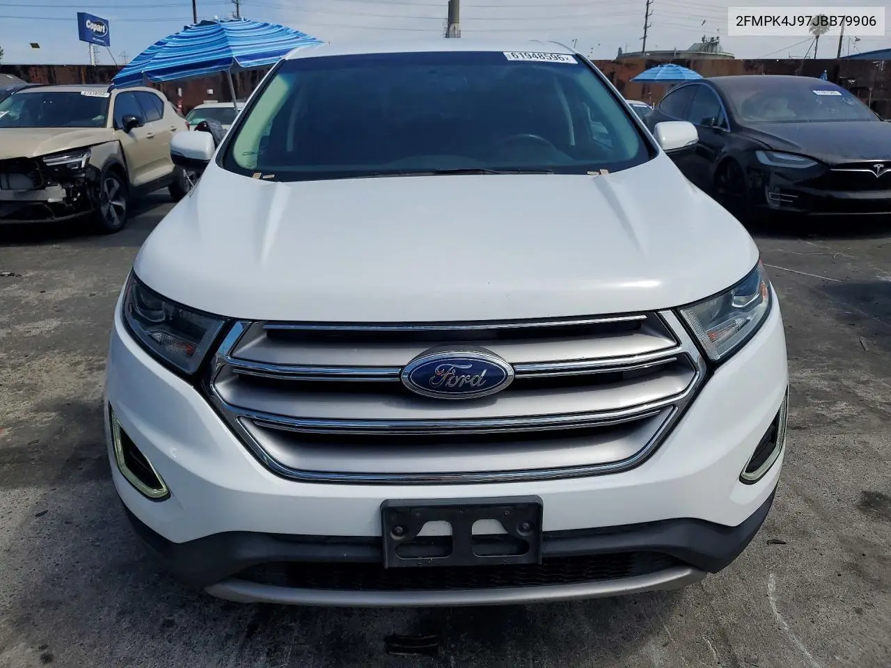 2018 Ford Edge Sel VIN: 2FMPK4J97JBB79906 Lot: 61948596