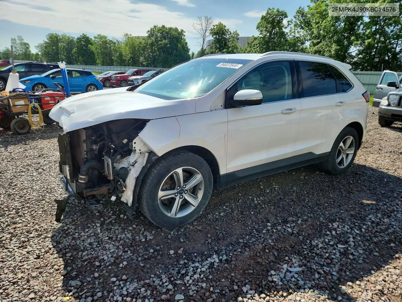 2019 Ford Edge Sel VIN: 2FMPK4J90KBC14576 Lot: 56837646