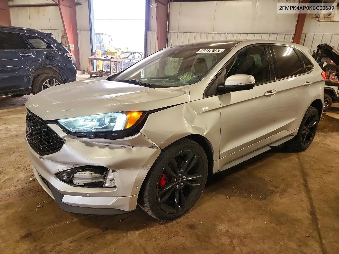 2019 Ford Edge St VIN: 2FMPK4AP0KBC00689 Lot: 61110526