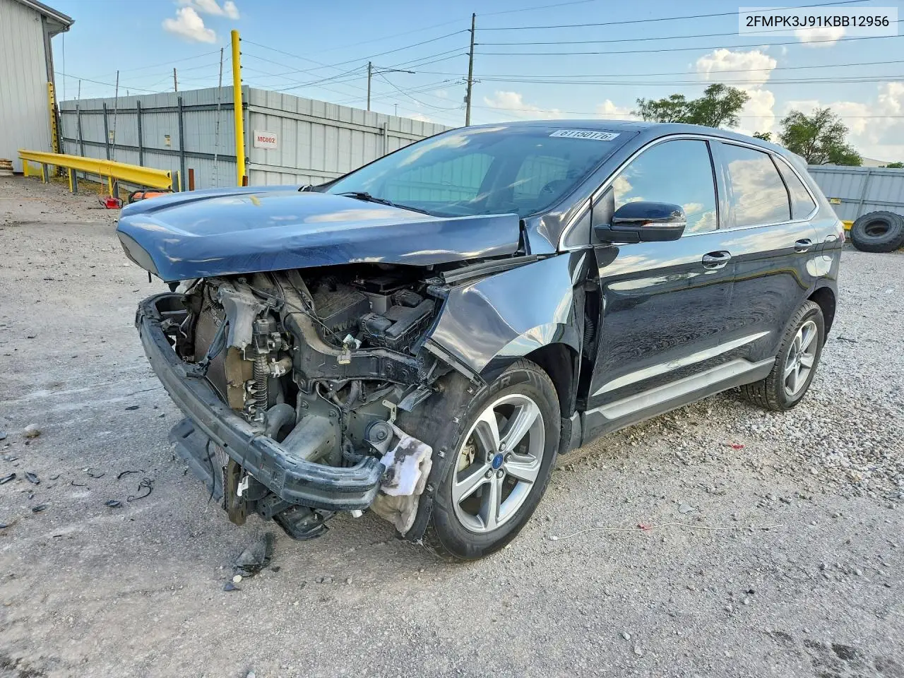 2019 Ford Edge Sel VIN: 2FMPK3J91KBB12956 Lot: 61150176