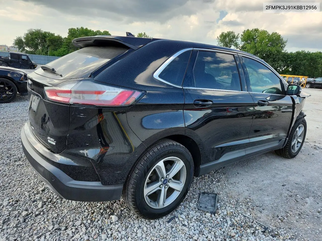 2019 Ford Edge Sel VIN: 2FMPK3J91KBB12956 Lot: 61150176