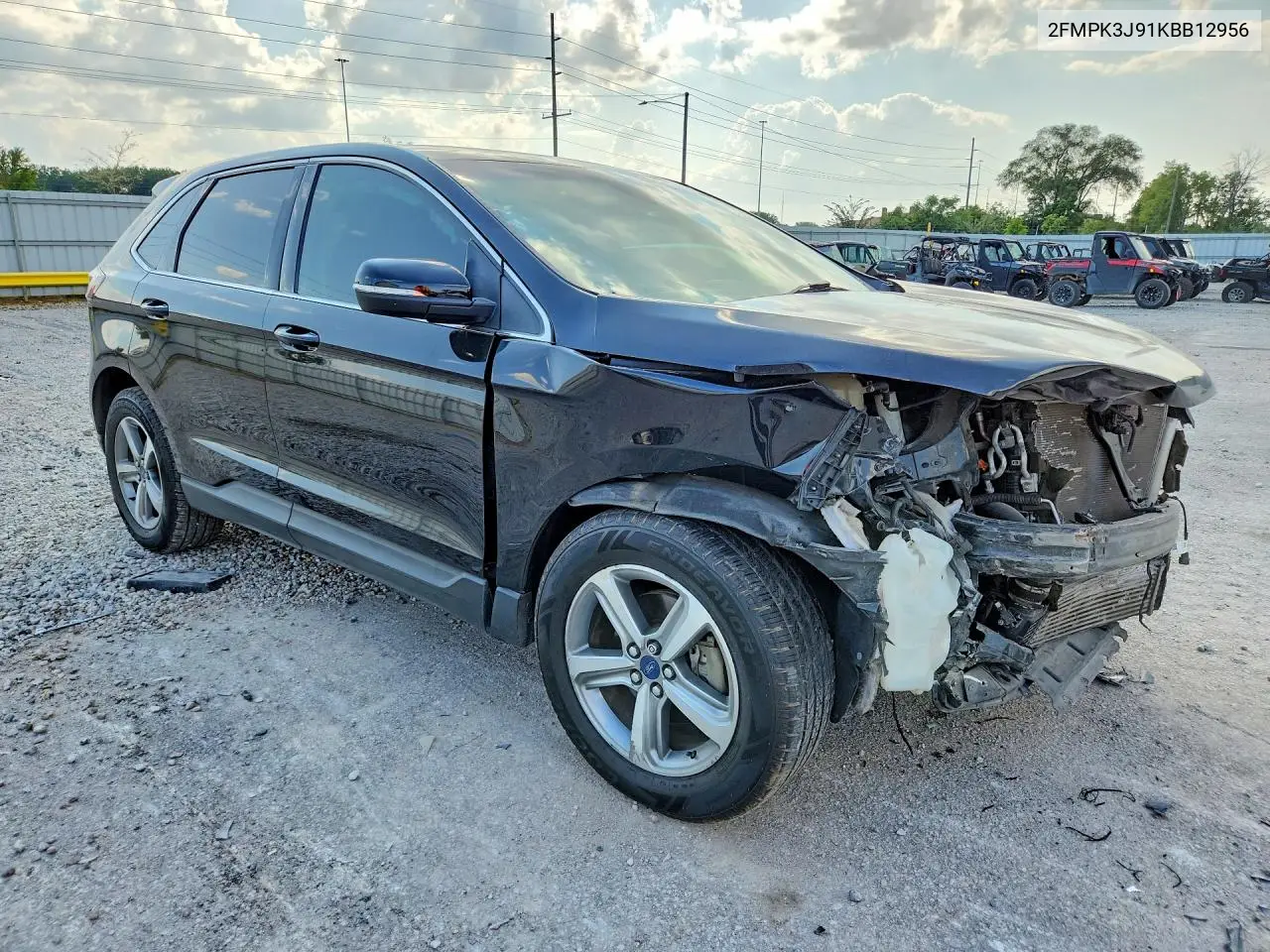 2019 Ford Edge Sel VIN: 2FMPK3J91KBB12956 Lot: 61150176