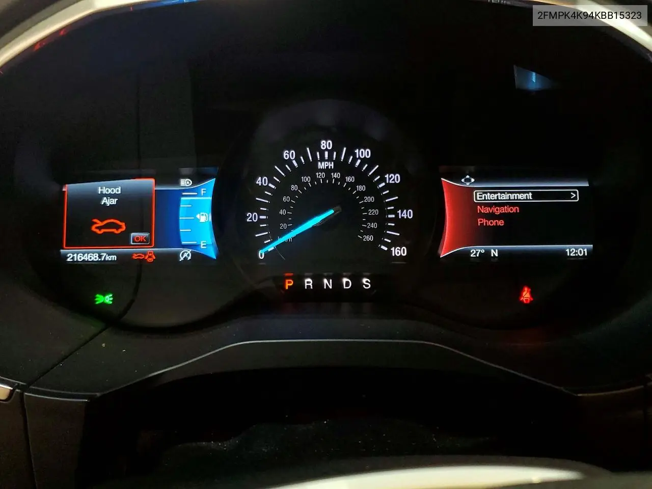 2019 Ford Edge Titanium VIN: 2FMPK4K94KBB15323 Lot: 62009266