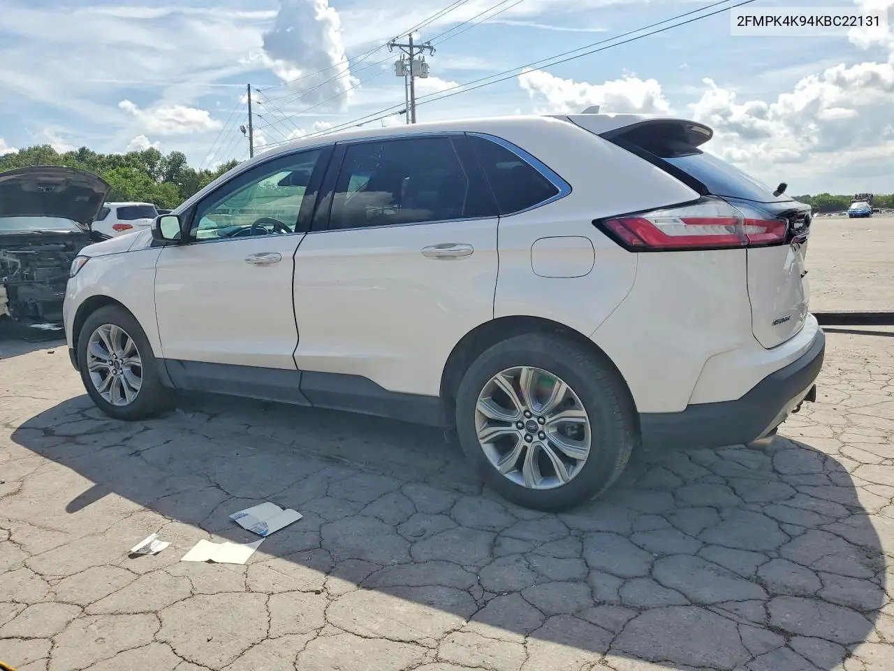 2019 Ford Edge Titanium VIN: 2FMPK4K94KBC22131 Lot: 62023316