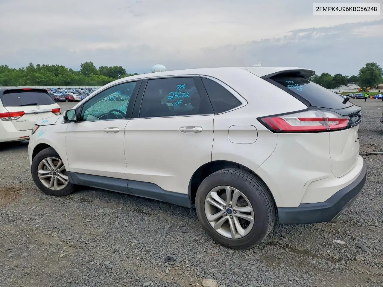 2019 Ford Edge Sel VIN: 2FMPK4J96KBC56248 Lot: 62129176