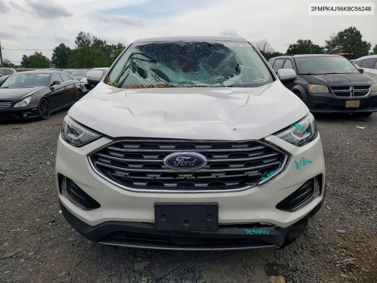 2019 Ford Edge Sel VIN: 2FMPK4J96KBC56248 Lot: 62129176