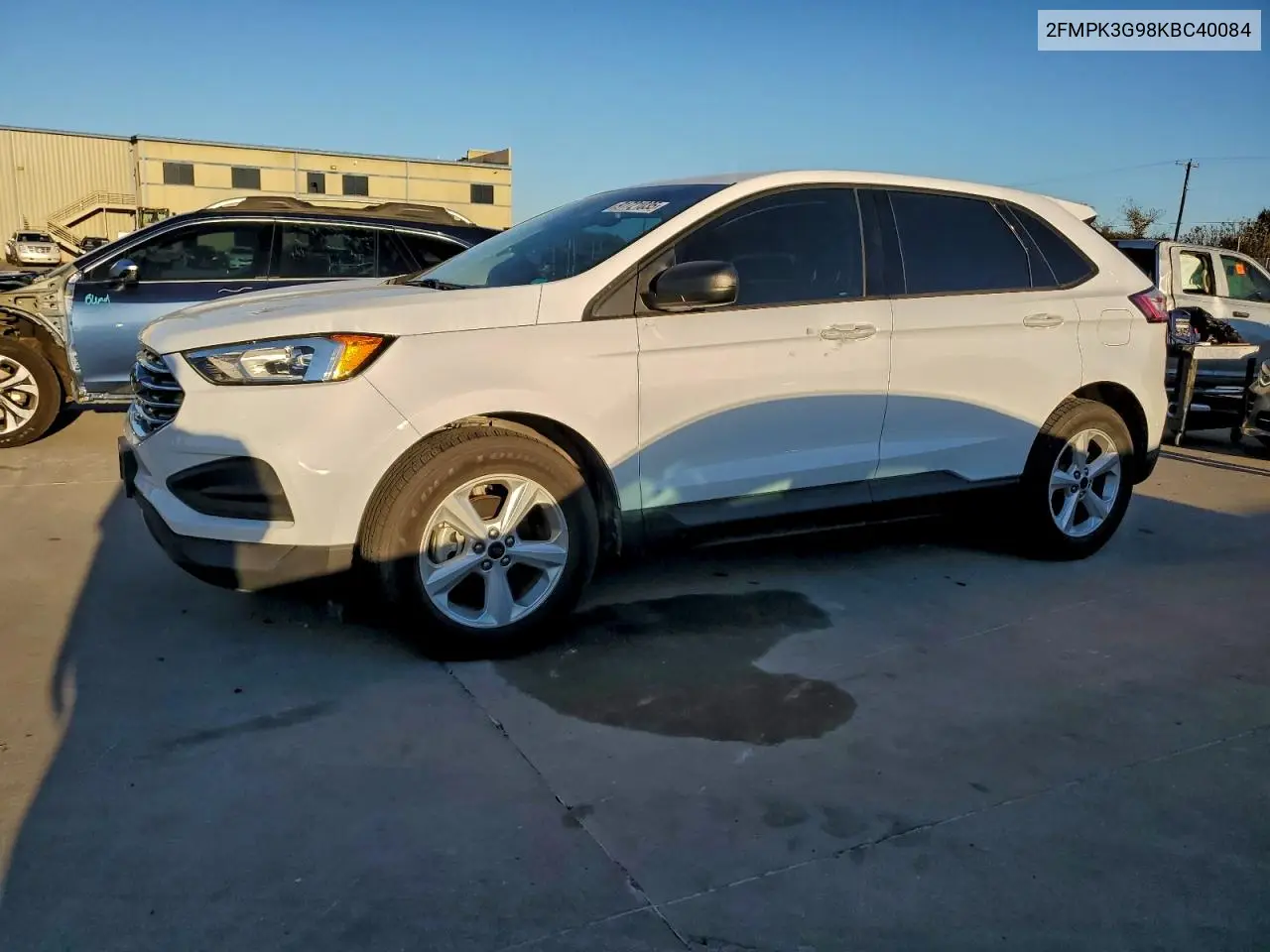 2FMPK3G98KBC40084 2019 Ford Edge Se