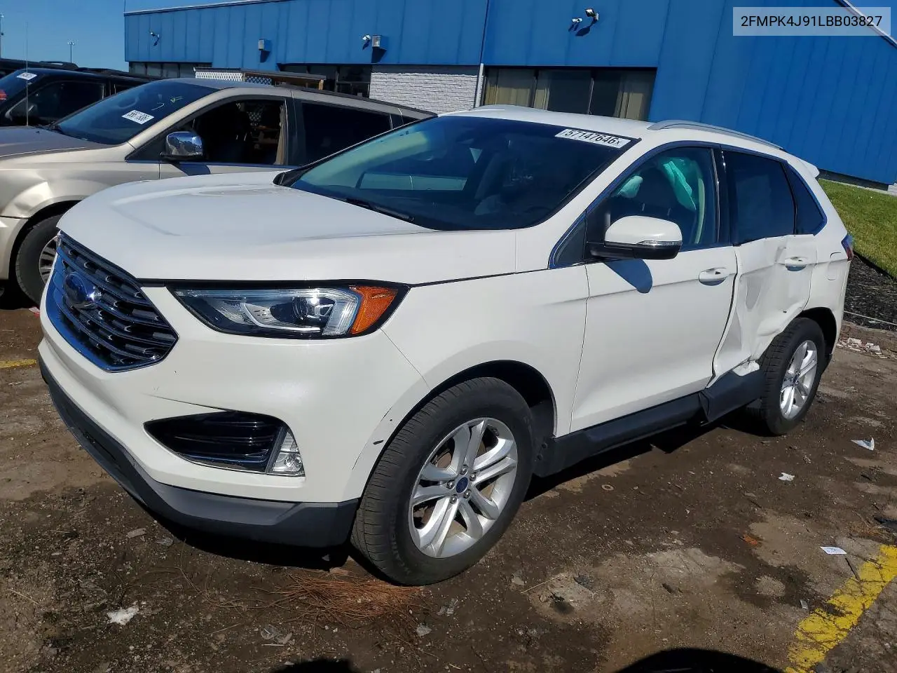 2020 Ford Edge Sel VIN: 2FMPK4J91LBB03827 Lot: 57147646