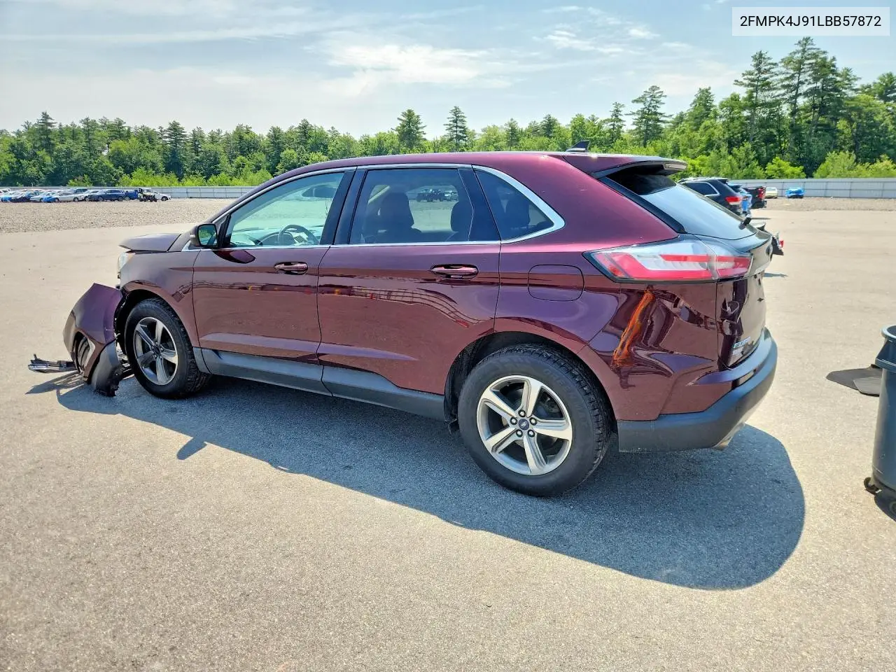 2020 Ford Edge Sel VIN: 2FMPK4J91LBB57872 Lot: 58995376