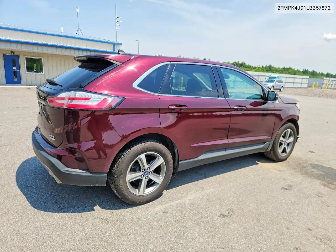 2020 Ford Edge Sel VIN: 2FMPK4J91LBB57872 Lot: 58995376