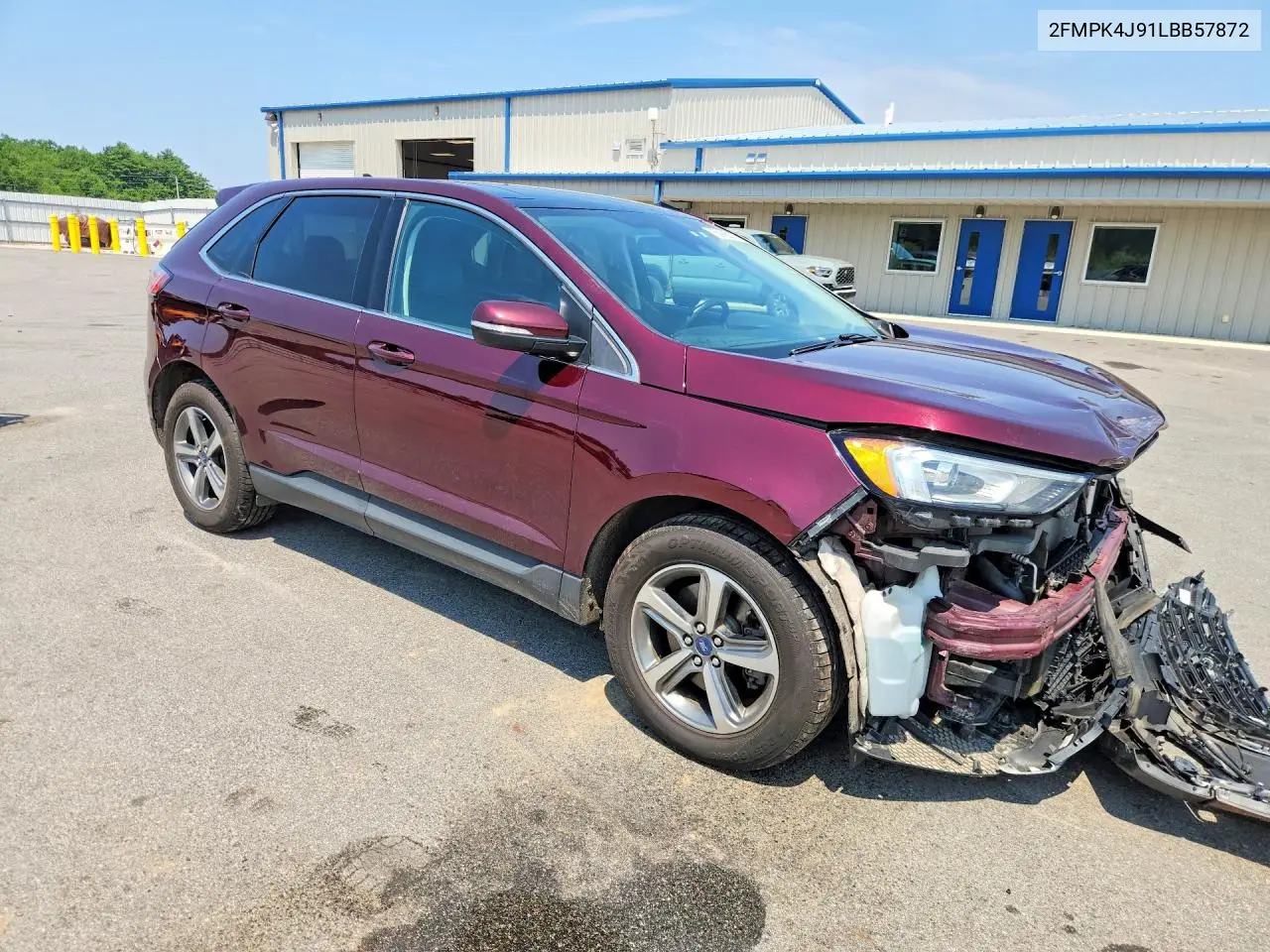 2020 Ford Edge Sel VIN: 2FMPK4J91LBB57872 Lot: 58995376