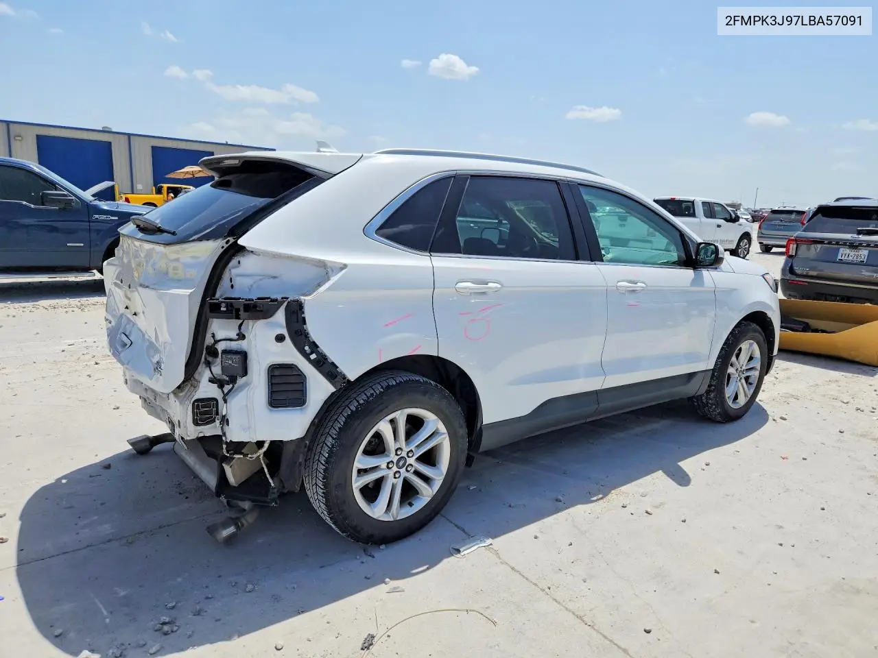 2020 Ford Edge Sel VIN: 2FMPK3J97LBA57091 Lot: 60063266