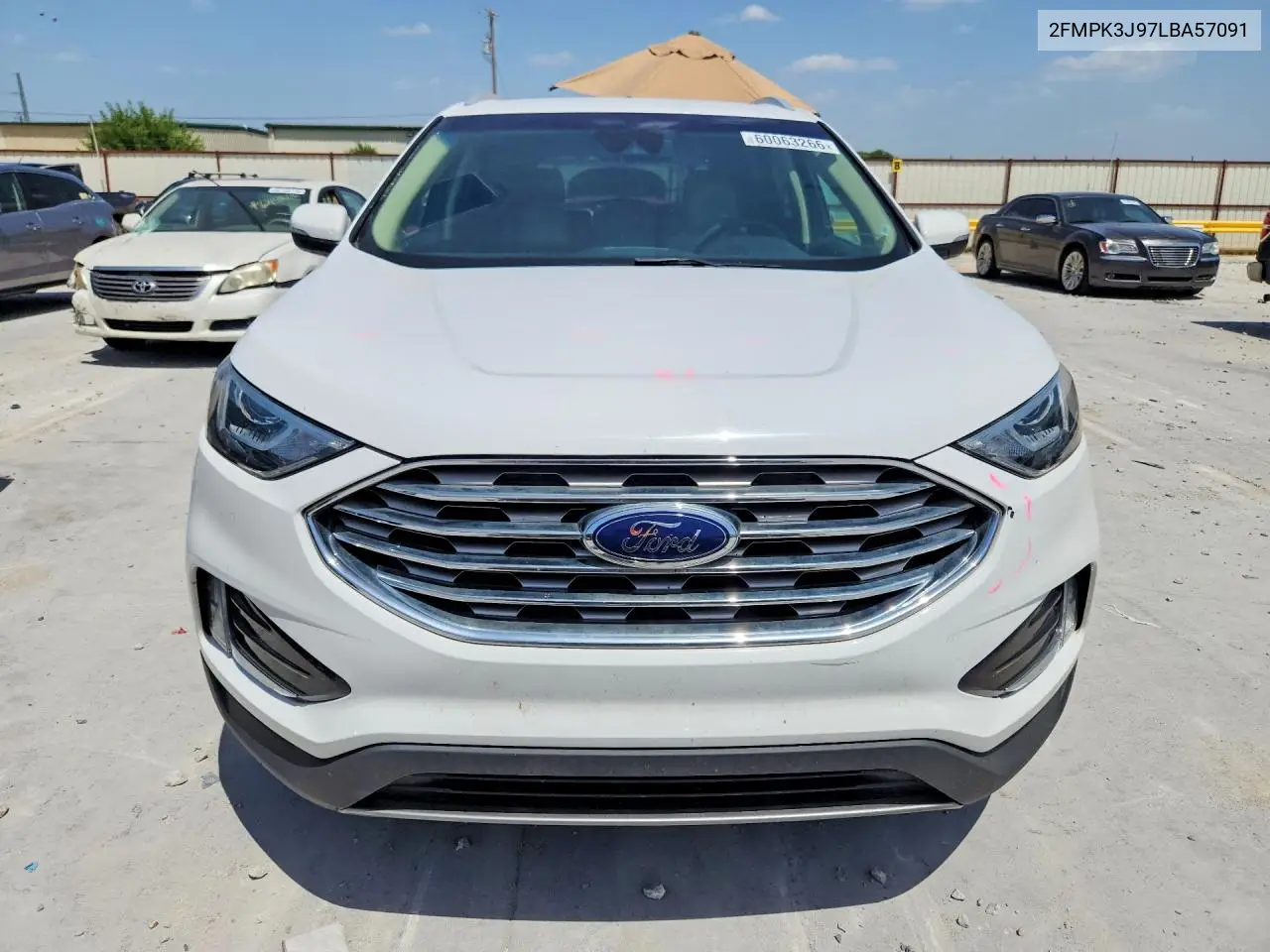 2020 Ford Edge Sel VIN: 2FMPK3J97LBA57091 Lot: 60063266