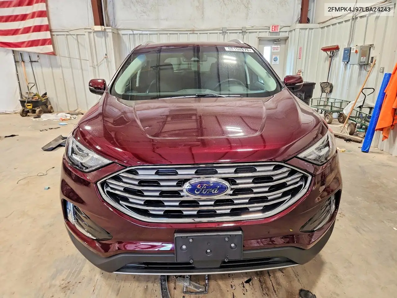 2020 Ford Edge Sel VIN: 2FMPK4J97LBA24243 Lot: 60152876