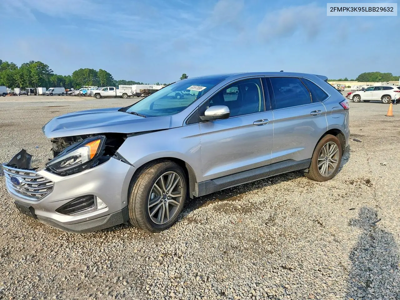 2020 Ford Edge Titanium VIN: 2FMPK3K95LBB29632 Lot: 60897086