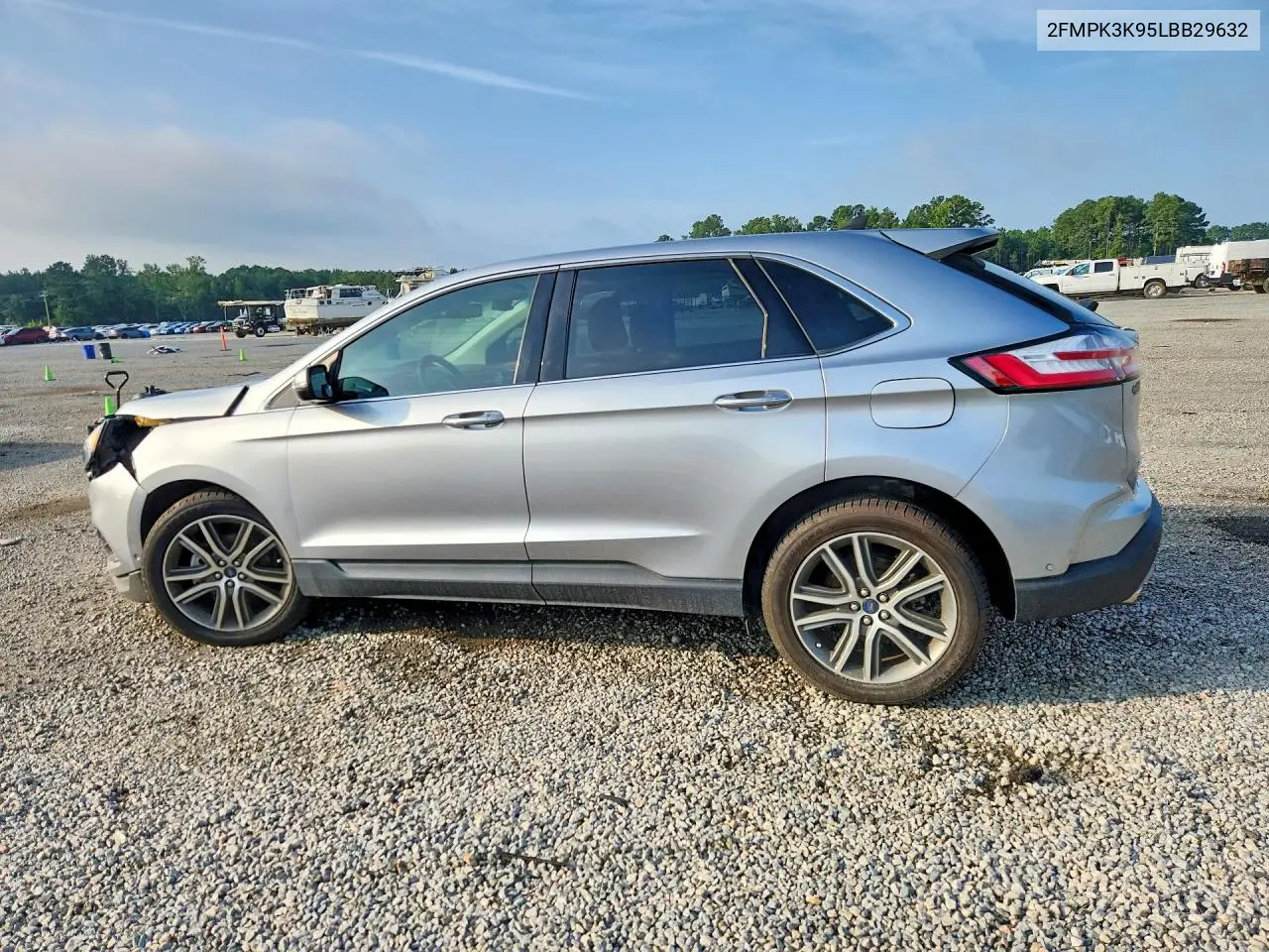 2020 Ford Edge Titanium VIN: 2FMPK3K95LBB29632 Lot: 60897086