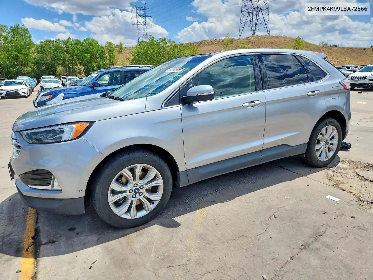 2020 Ford Edge Titanium VIN: 2FMPK4K99LBA72566 Lot: 61153666