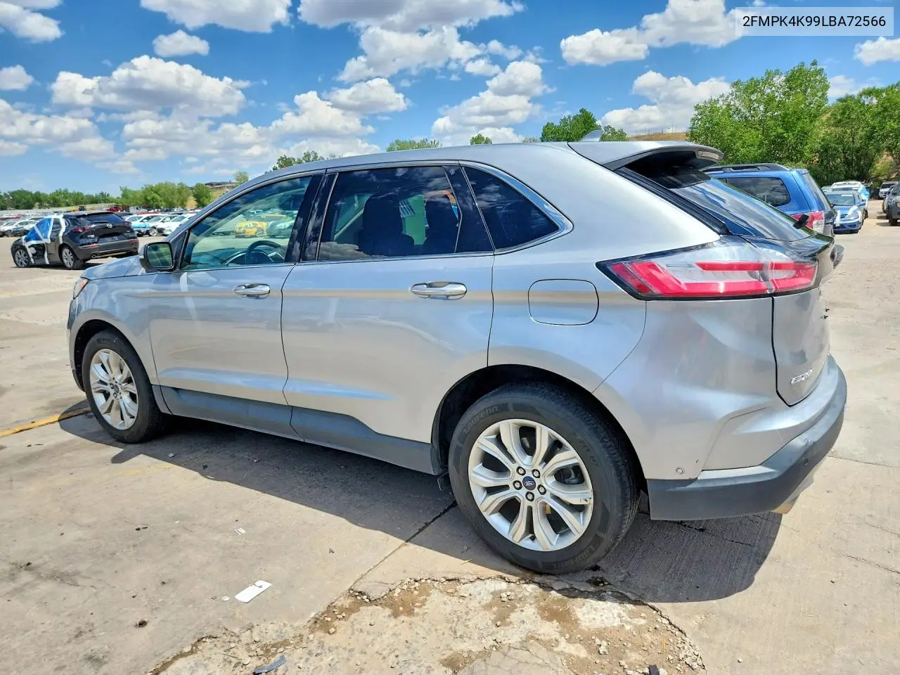 2020 Ford Edge Titanium VIN: 2FMPK4K99LBA72566 Lot: 61153666