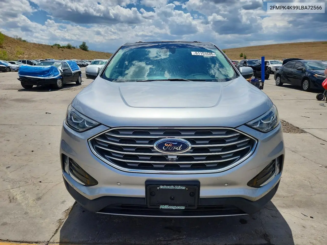 2020 Ford Edge Titanium VIN: 2FMPK4K99LBA72566 Lot: 61153666