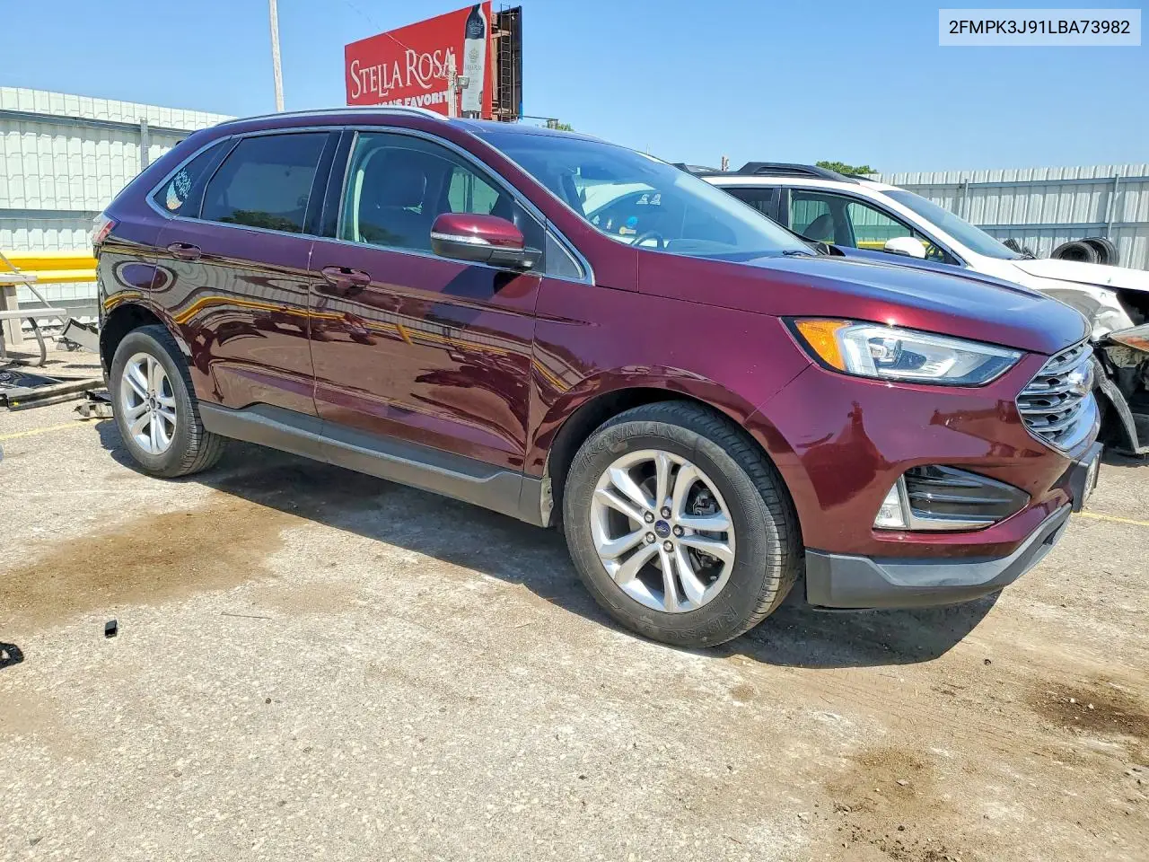 2020 Ford Edge Sel VIN: 2FMPK3J91LBA73982 Lot: 61703746