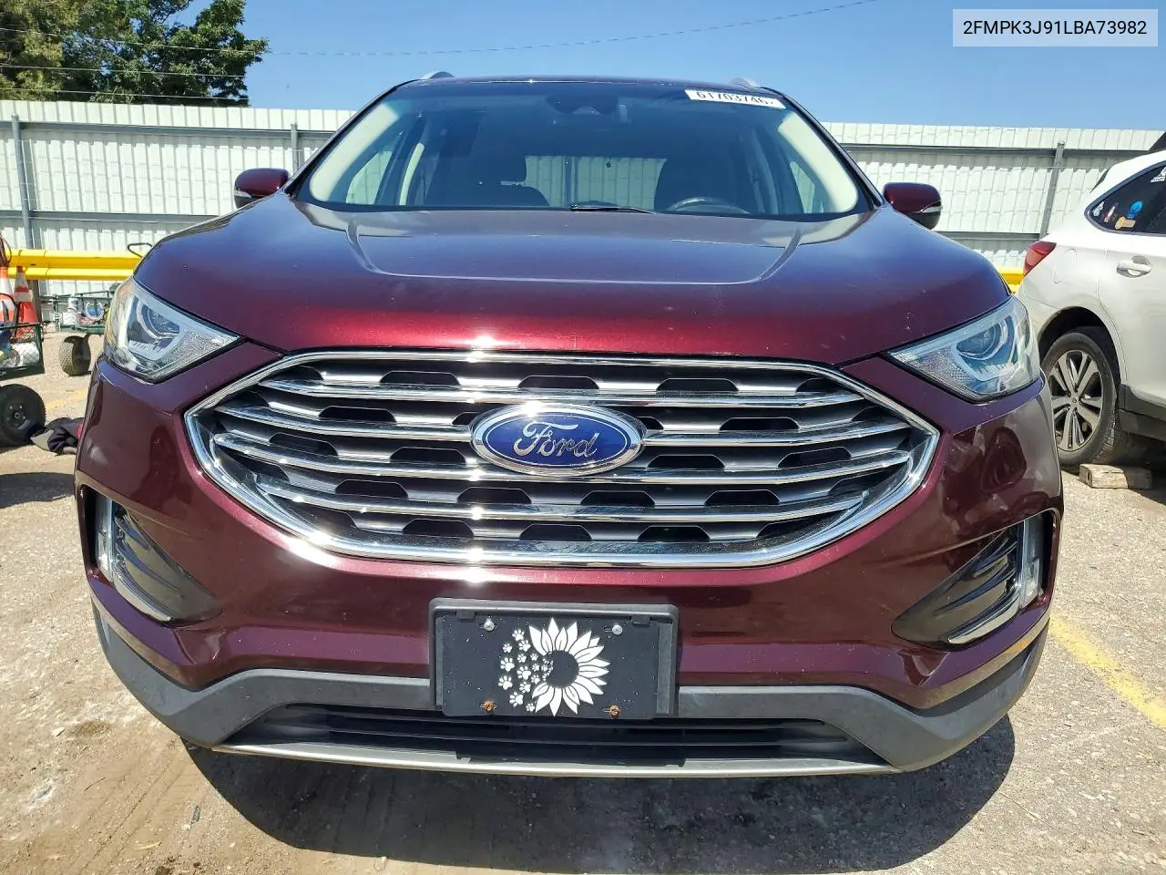 2020 Ford Edge Sel VIN: 2FMPK3J91LBA73982 Lot: 61703746