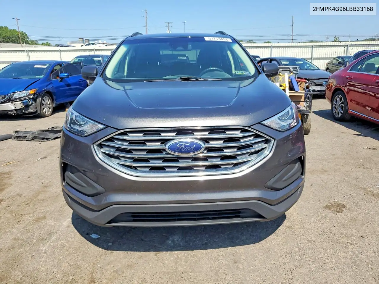 2020 Ford Edge Se VIN: 2FMPK4G96LBB33168 Lot: 61713496